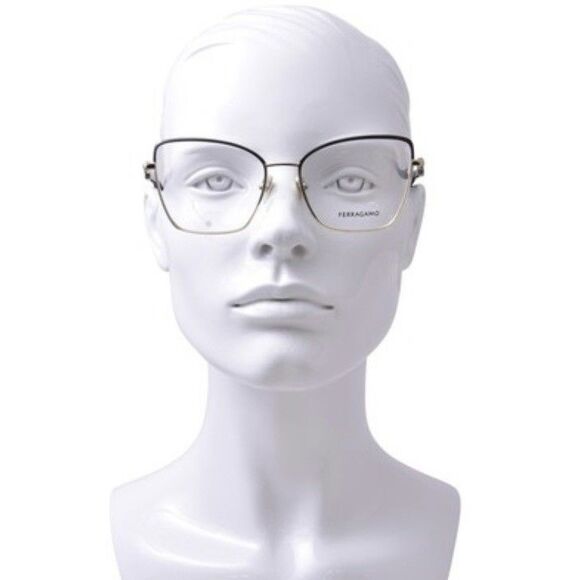 Salvatore Ferragamo SF2223N Eyeglasses Gold/Black Butterfly 54-17-140 (Women) - Picture 5 of 6